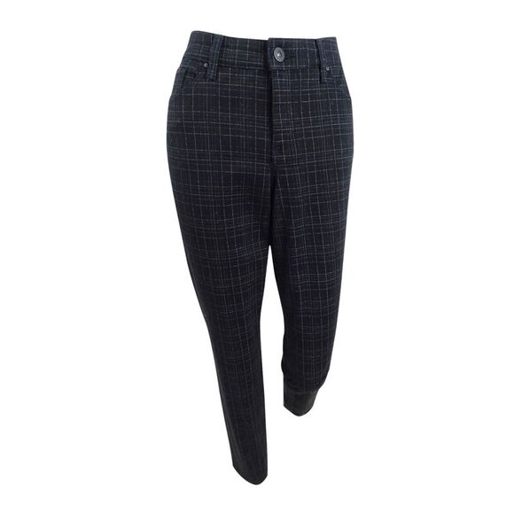Style & Co. Pants - Style & Co. Women's Curvy-Fit Skinny Printed Jeans (4, Overcast Plaid)